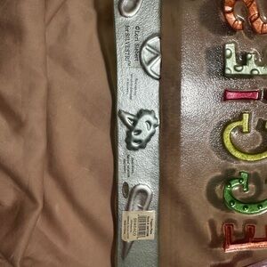 BECCA White and Green Decorative Plate